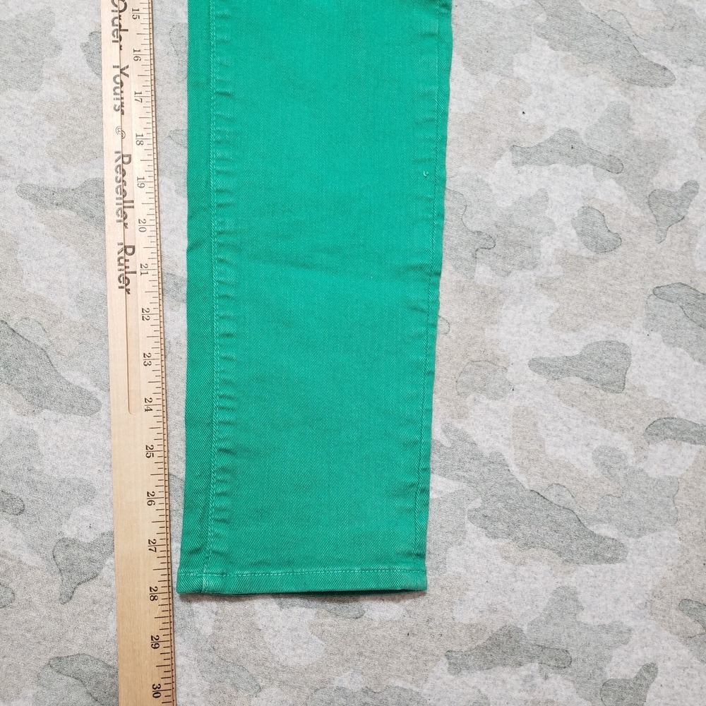 Paige Jeans Womens 27 Green Made In USA Skyline Ankle - Picture 9 of 11